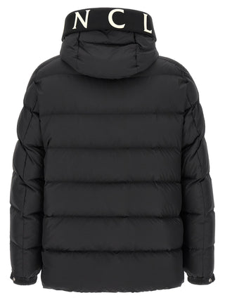 Black Polyester Full-Length Jacket
