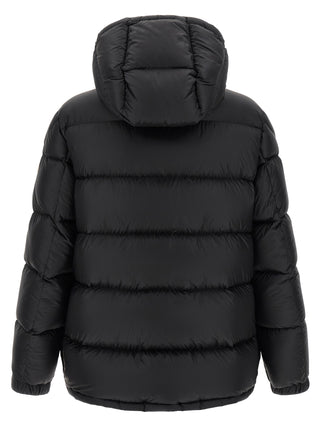 Black Polyamide Full-Length Jacket