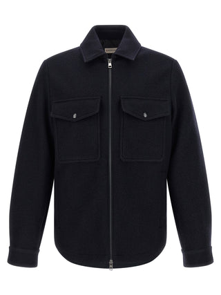 Blue Virgin Wool Blouse
