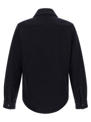 Blue Virgin Wool Blouse