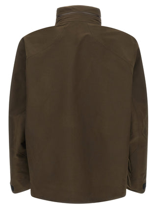 Brown Nylon Shell Jacket