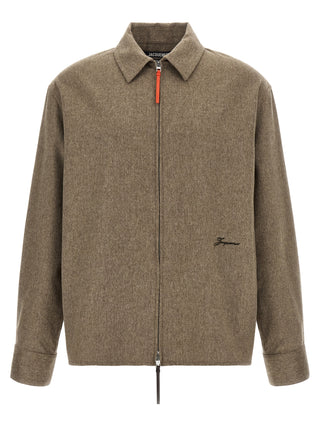 Beige Virgin Wool Blouse