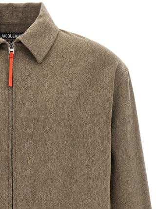 Beige Virgin Wool Blouse