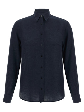 Blue Viscose Blouse