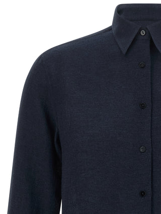 Blue Viscose Blouse