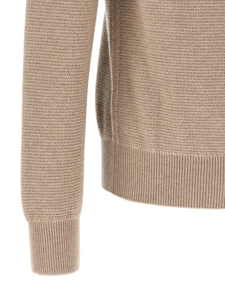 Beige Cashmere Polo Shirt