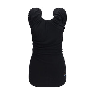 Black Viscose Shortsleeve Shirt