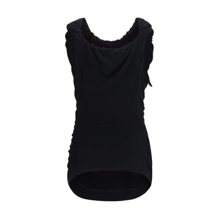 Black Viscose Shortsleeve Shirt