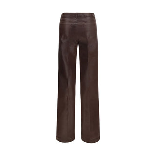 Brown Cotton Jeans Denim
