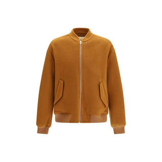 Brown Wool Oves Aries Bomber