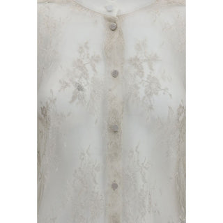 Beige Polyamide Blouse