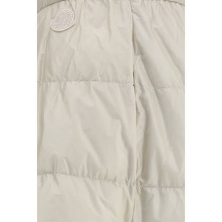 Beige Nylon Midi Skirt