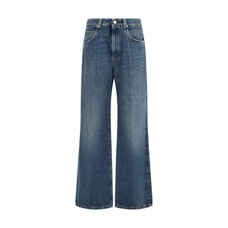 Blue Cotton Relaxed Fit Jeans