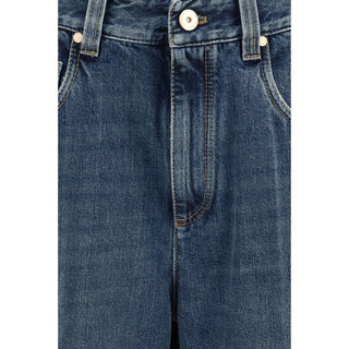 Blue Cotton Relaxed Fit Jeans