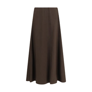 Brown Wool Oves Aries Midi Skirt