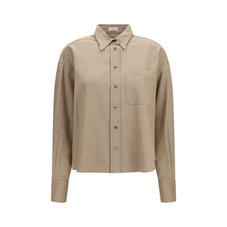 Beige Denim Shirt