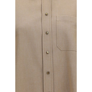 Beige Denim Shirt