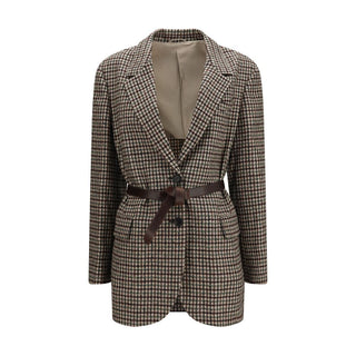 Beige Mohair Blazer