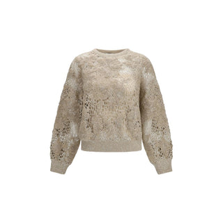 Beige Mohair Sweatshirt