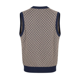 Blue Cotton Men Sweater