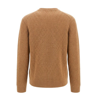 Brown Wool Men Sweater