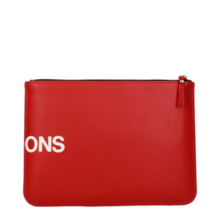 Red Leather Clutch Bag