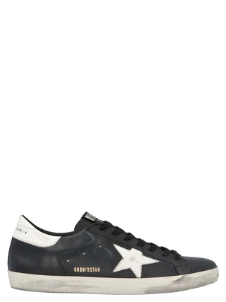 Black Cowhide Low Top Sneakers