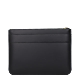 Black Leather Clutch Bag