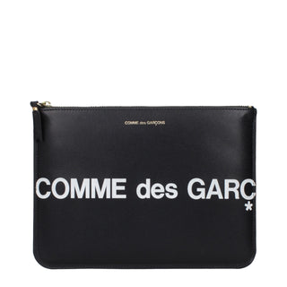 Black Leather Clutch Bag