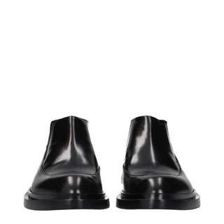Black Leather Ankle Boots