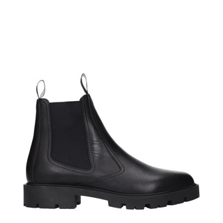 Black Leather Ankle Boots