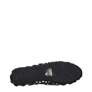 Black Leather Ballet Flats