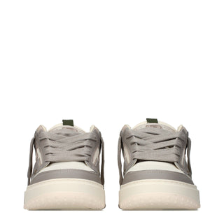 White Leather Chunky Sneakers