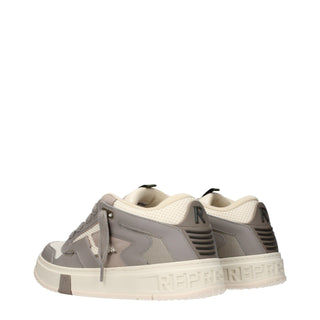 White Leather Chunky Sneakers