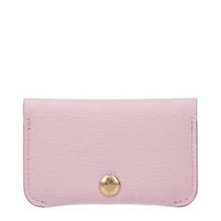 Pink Leather Cardholder