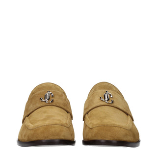 Brown Leather Slip-On Loafers