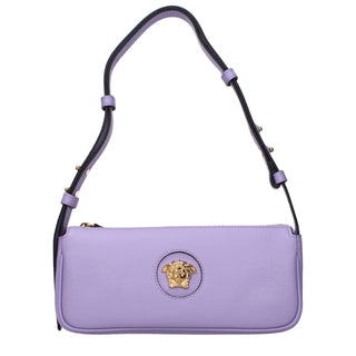 Purple Leather Shoulder Bag