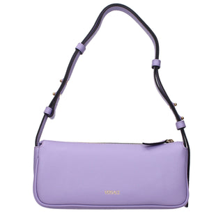 Purple Leather Shoulder Bag