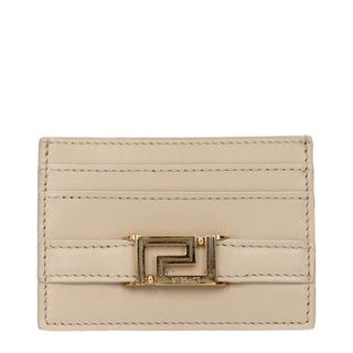 Beige Leather Cardholder