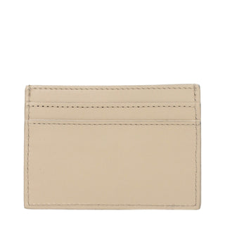 Beige Leather Cardholder