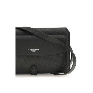 Black Calf Leather Bos Taurus Shoulder Bag
