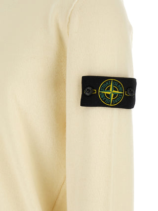 White Virgin Wool Cardigan