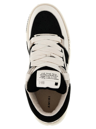 Bicolor Leather Low Top Sneakers