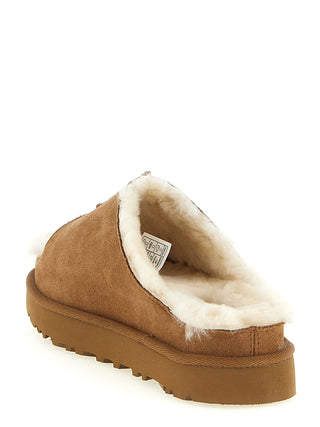 Brown Leather Slides