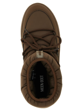 Brown Polyamide Flat Boots