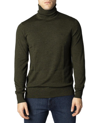 Bicolor Cotton Turtleneck