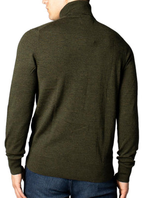 Bicolor Cotton Turtleneck