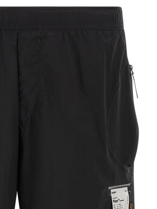 Black Polyamide Bermuda Shorts