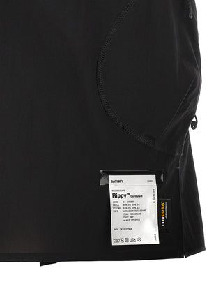 Black Polyamide Bermuda Shorts