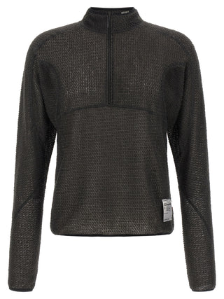 Black Polyester Sweatshirt